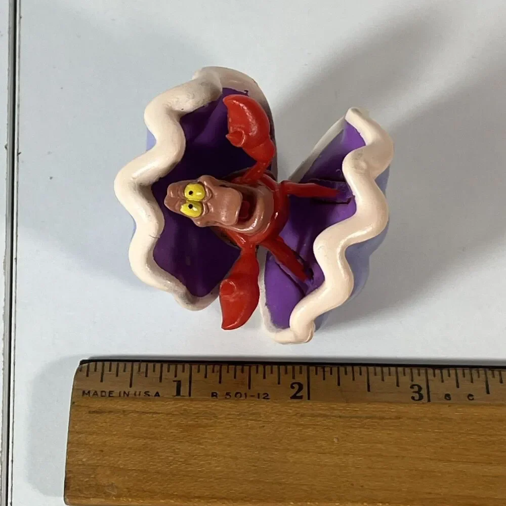 2” PVC Sebastian in Shell From Disney's Little Mermaid